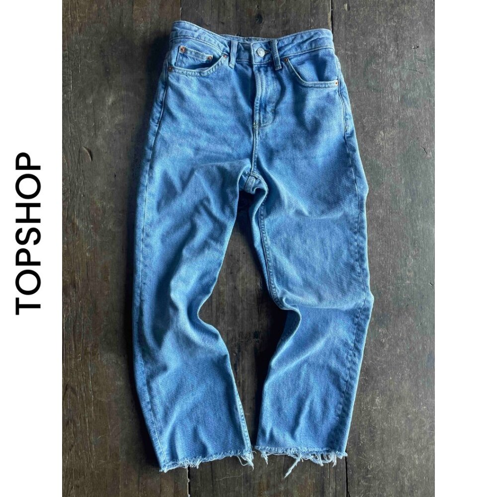 TOPSHOP  I  Hight Rise Straight Crop Jeans  I  SIZE 25